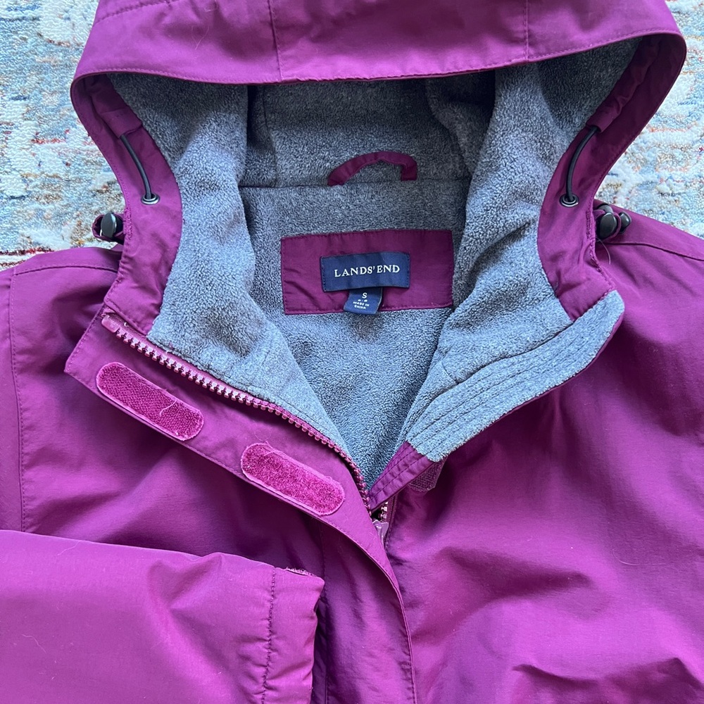 Lands' End Purple/Burgundy Coat